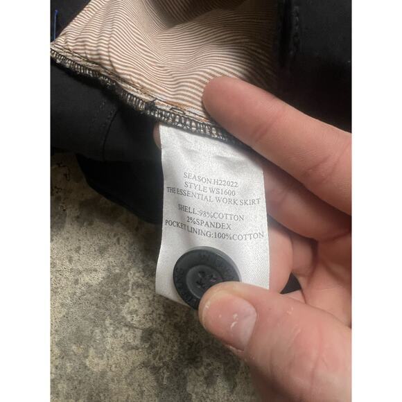 EUC Wildfang Women Small The Essential Work Straight Mini Skirt Black - Picture 5 of 6